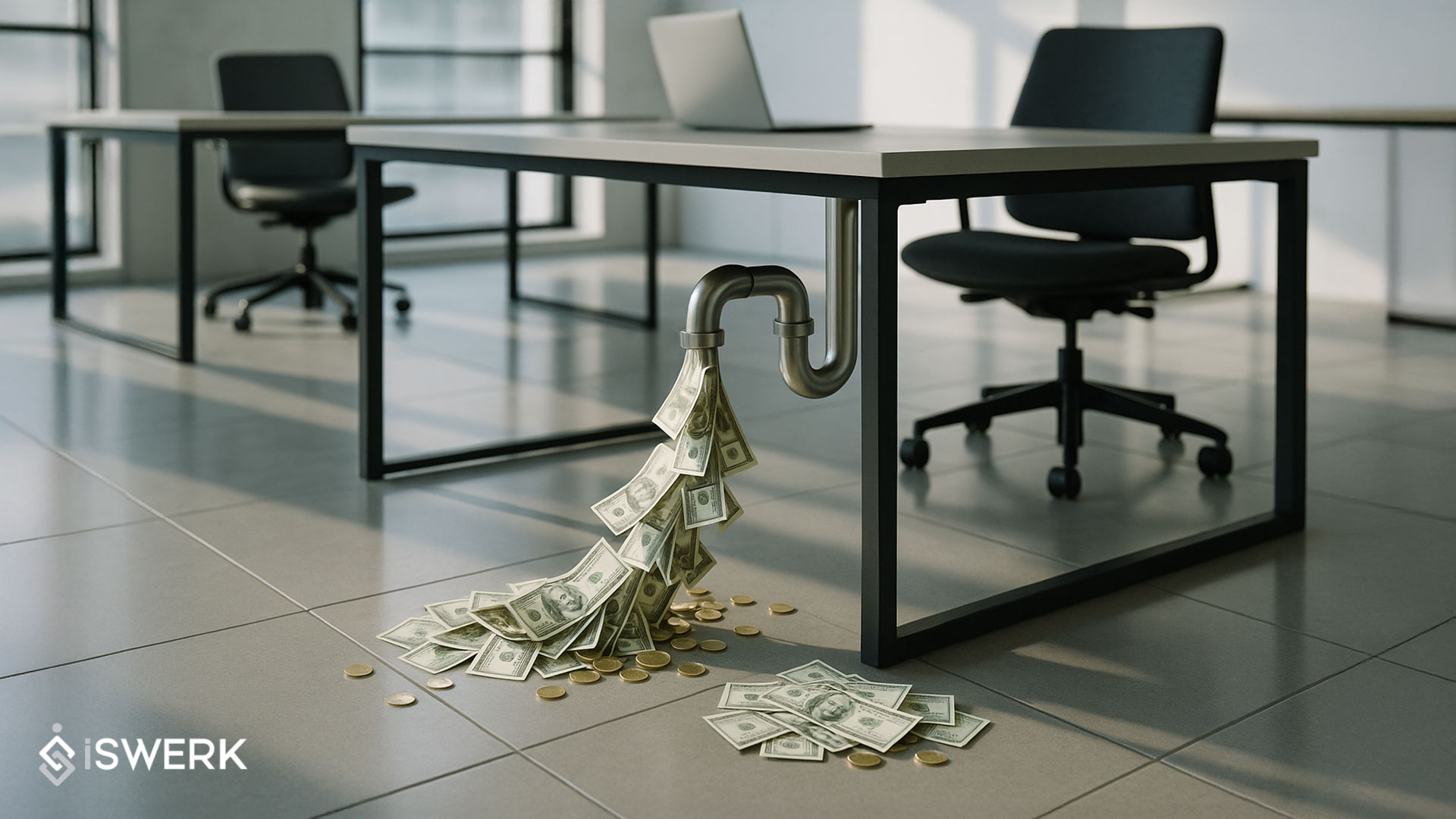 Remote Staffing - A modern office setting with pipes- iSwerk PH
