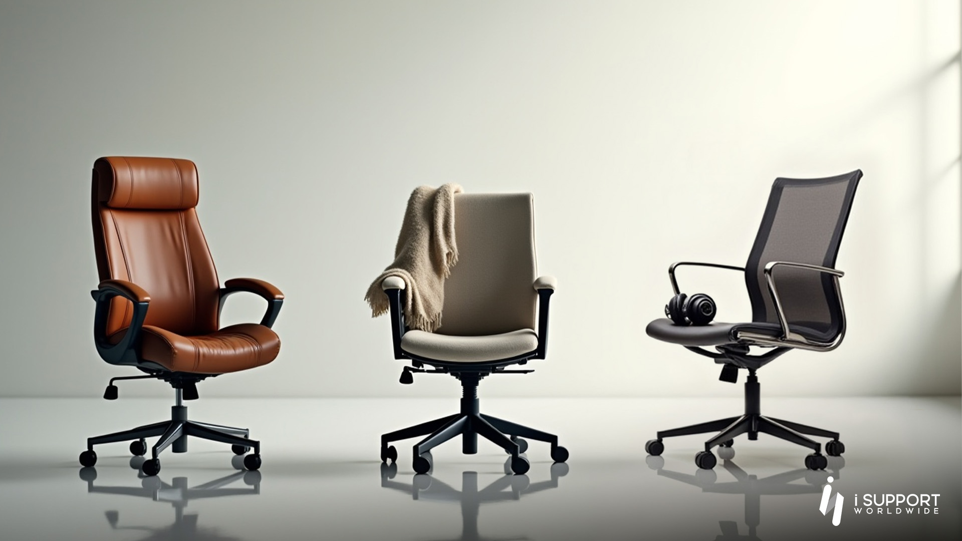 Remote Staffing- Three chairs side-by-side - iSwerk Remote Staffing- Three chairs side-by-side - iSwerk